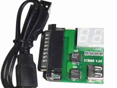 ST8668 LPT port 2 bit diagnostic card for Desk pc and notebook 